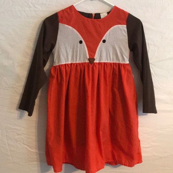 ADORABLE βFOXβ Themed DRESS πππππHAPPY THANKSGIVING DRESS - Picture 1 of 3